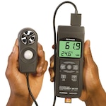 Handheld Air Speed, Temperature, Humidity & Light Meter